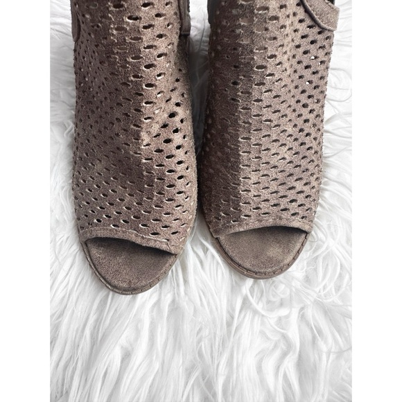 Qupid Ankle Peep Toe Booties - Picture 2 of 5